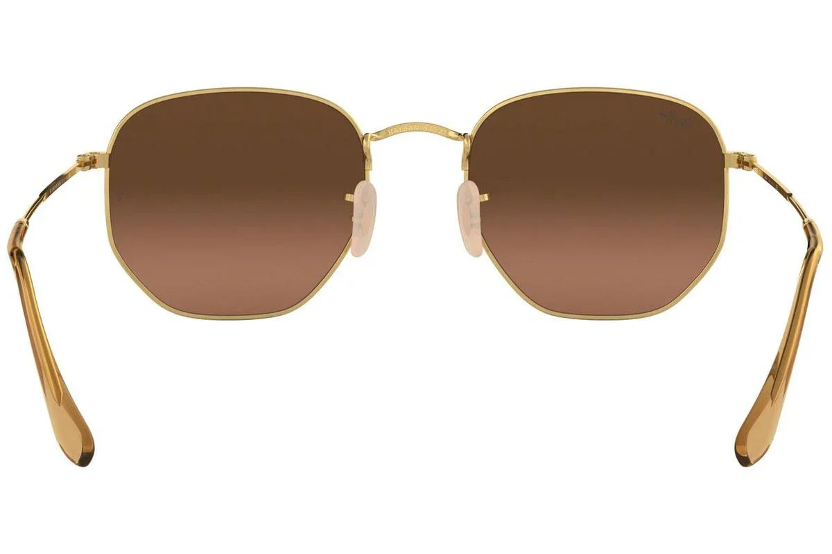 Ray-Ban Hexagonal Flat Lenses RB3548N 9124/43 – Gold Blue Gradient