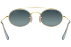 Ray-Ban Oval Double Bridge RB3847N 91233M 52mm – Gold Blue Gradient